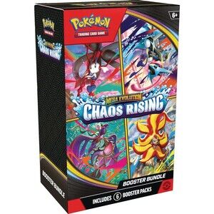 Pokemon TCG: Mega Evolution Chaos Rising Booster Bundle Box 6 Packs Presale READ